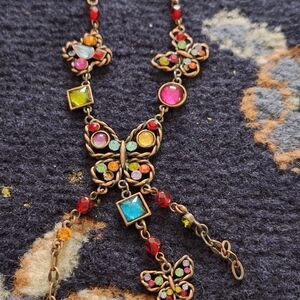 Colorful Butterfly Pendant Necklace